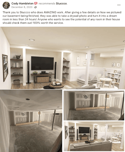 Stuccco virtual staging customer review